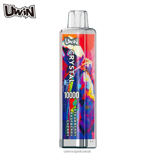 Uwin Vape Kuwait - UWIN CRYSTAL 10000 سيجارة للاستعمال مرة واحدة الفراولة، التوت، الكرز H62X67