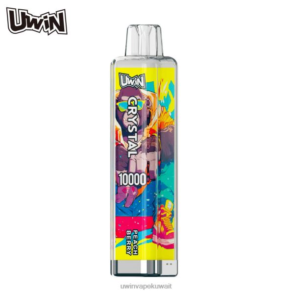 Uwin Vape الاستعمال مرة واحدة - UWIN CRYSTAL 10000 سيجارة للاستعمال مرة واحدة التوت الخوخ H62X612