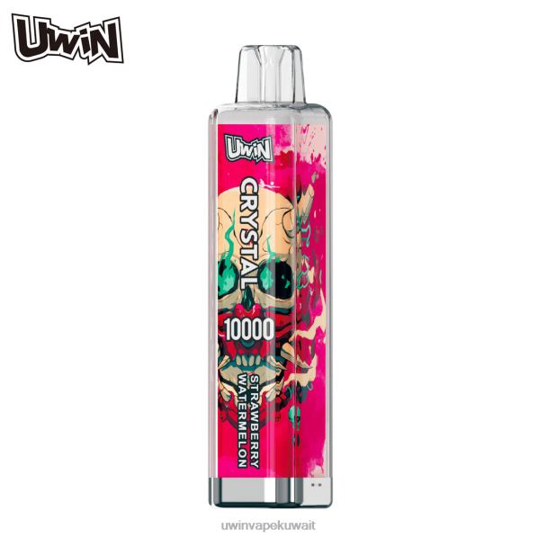 Uwin Vape السعر - UWIN CRYSTAL 10000 سيجارة للاستعمال مرة واحدة الفراولة والبطيخ H62X63